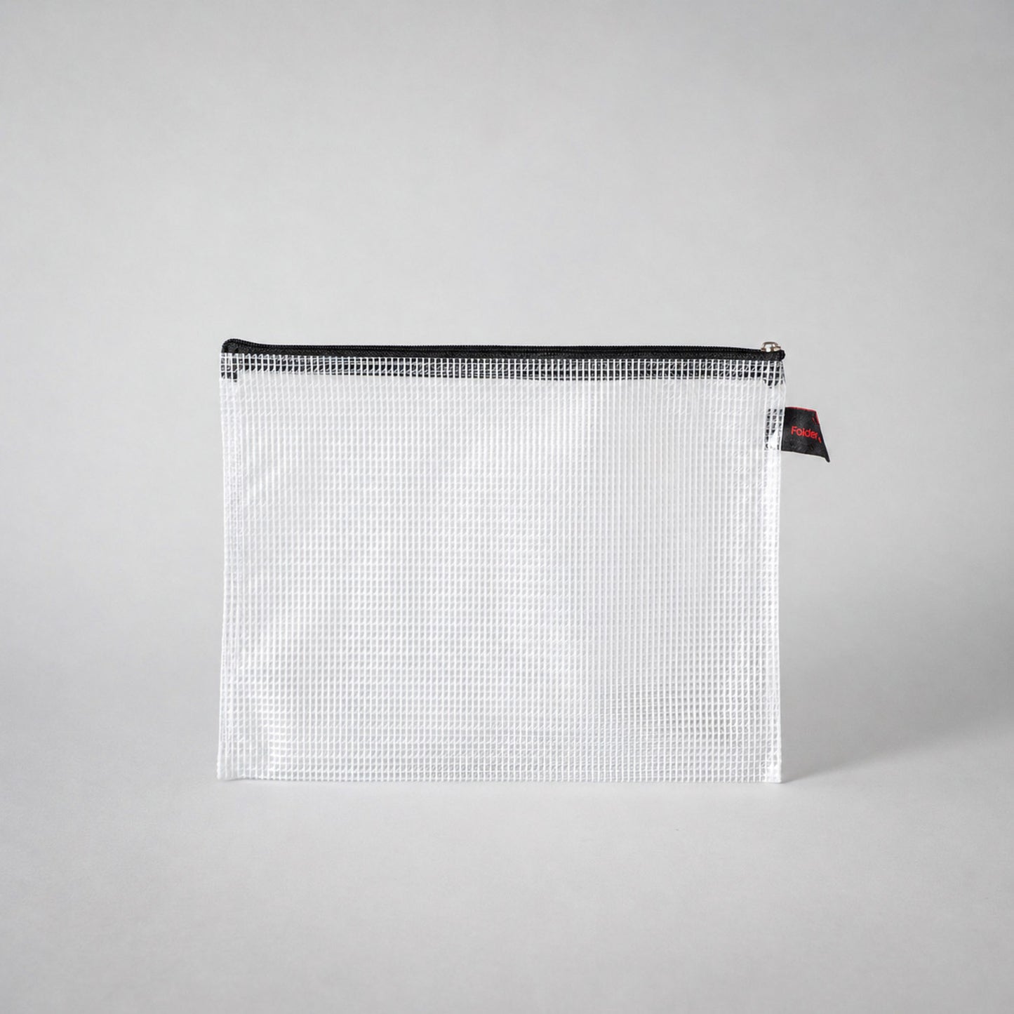PVC-freier Foldersys Reißverschlussbeutel von setbedarf, transparente Mesh-Tasche mit Reißverschluss für Ordnung.