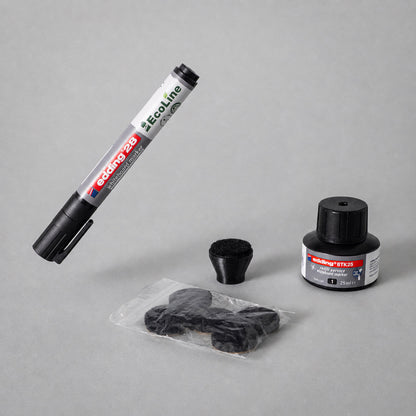 Edding 28 EcoLine Klappenstift-Bundle, umweltfreundliche Marker in praktischer Packung, ideal für kreative Schreibprojekte.