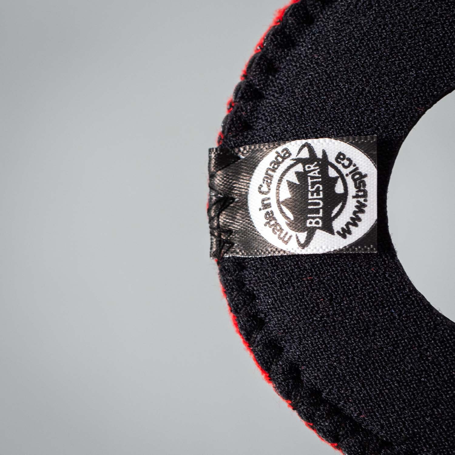 Runde große Augenpolster aus Blauer Sterne Augenleder mit Fleece für Komfort, von setbedarf, auf dem Bild P1032685.