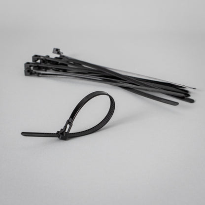 Wiederverschließbare Kabelbinder 200 × 7,4 mm – 10 Stück