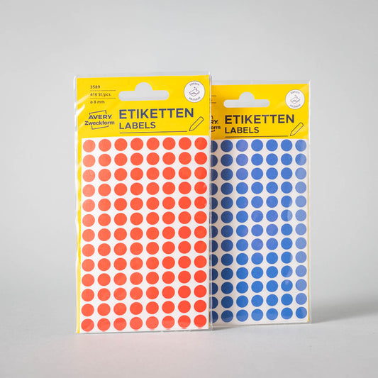 Klebepunkte Ø 8 mm - ablösbar - 416 Stück - setbedarf